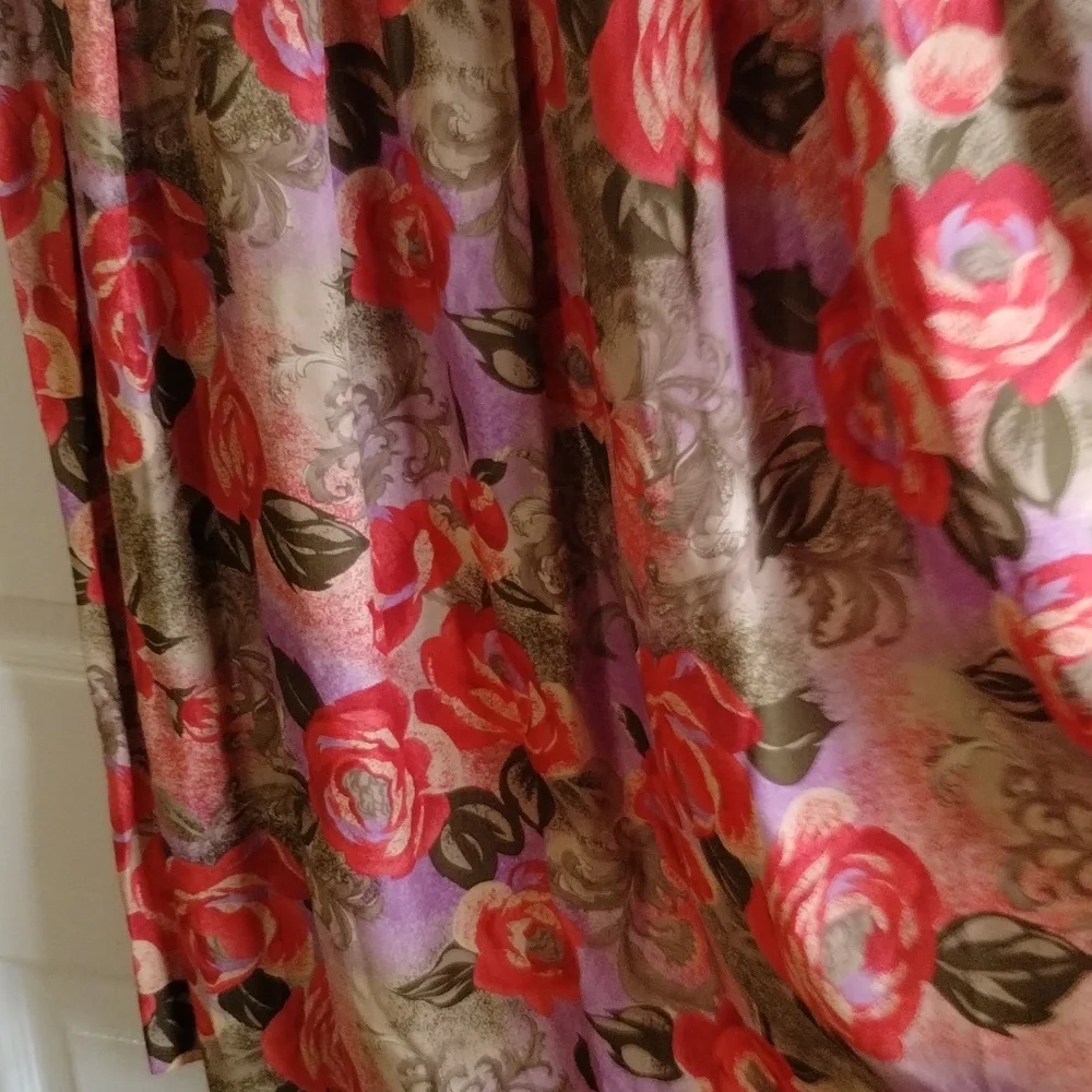 Vintage floral pleated maxi skirt Pendalton size 8 festival - Picture 2 of 11